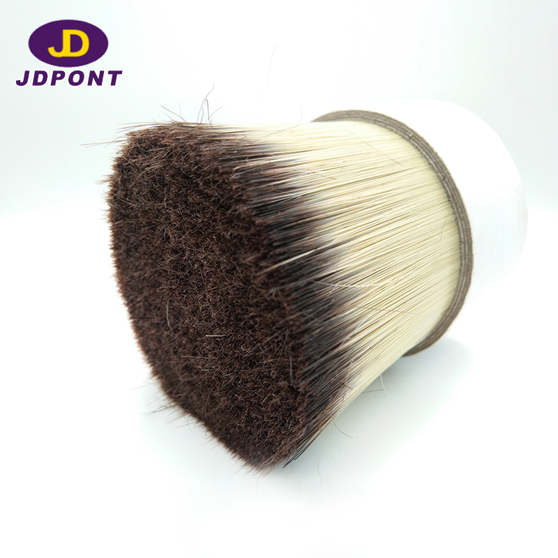 Filamento de cepillo de imitación de cerdas blancas naturales de punta marrón -------- JD-SMARTA / B