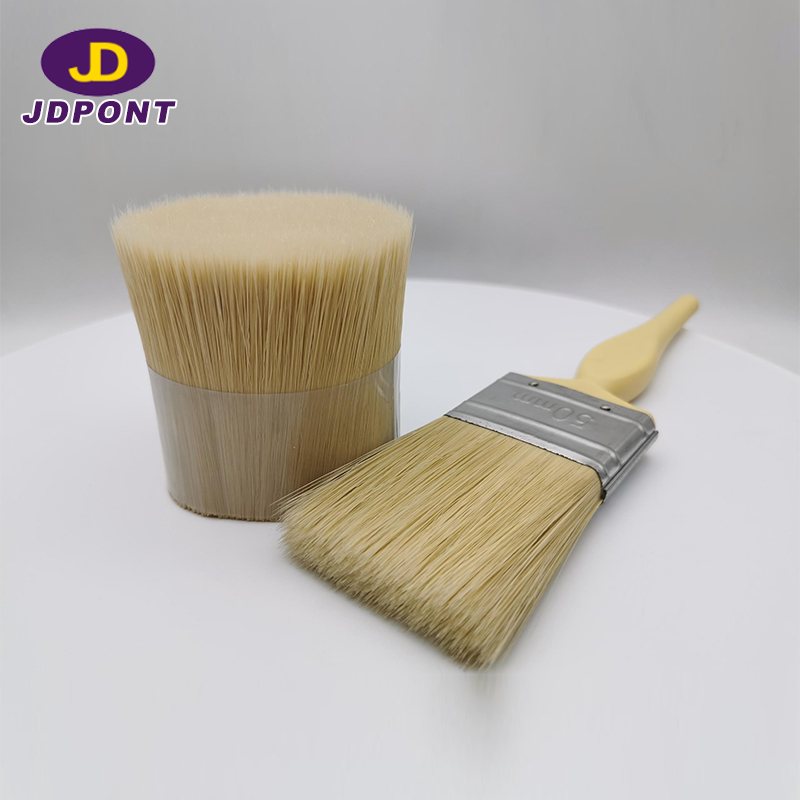Filamento de cepillo cónico prensado de mezcla hueca de color de cerdas blancas -------- JDFC # 15