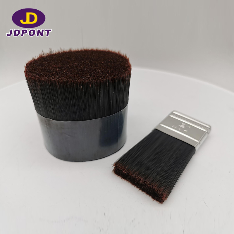 Filamento sintético hueco rojo negro para pincel ------- JDPF-R